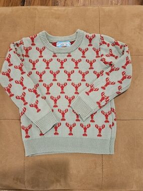 Kiel Patrick James KJP  Kids 5T Lobster Cotton Sweater